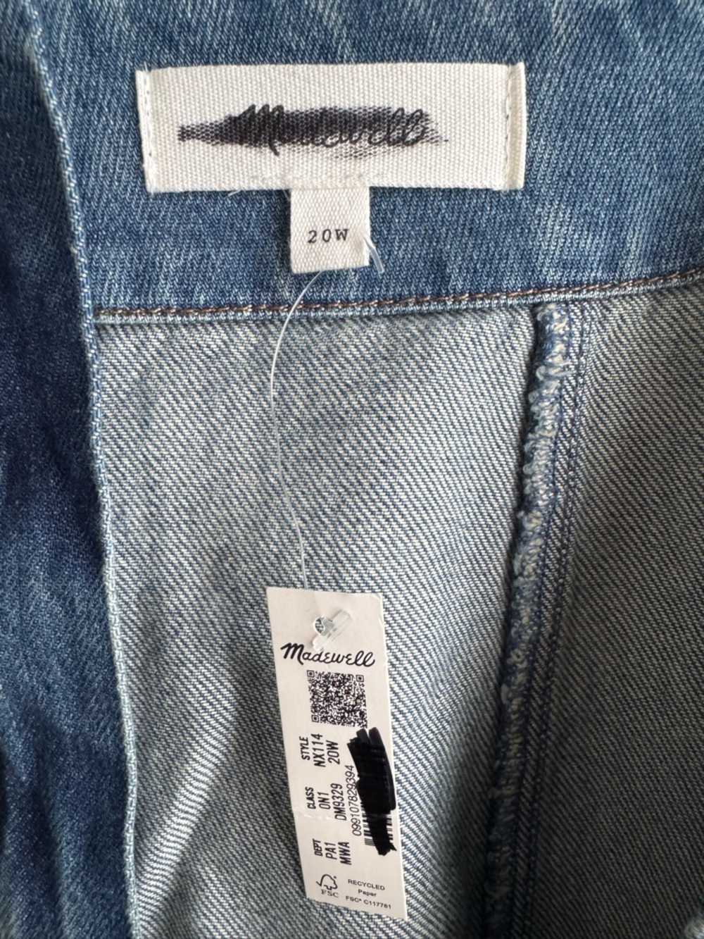Madewell Plus Flared Denim Midi Skirt: Airy Denim Edition Size 20W - Picture 6 of 6
